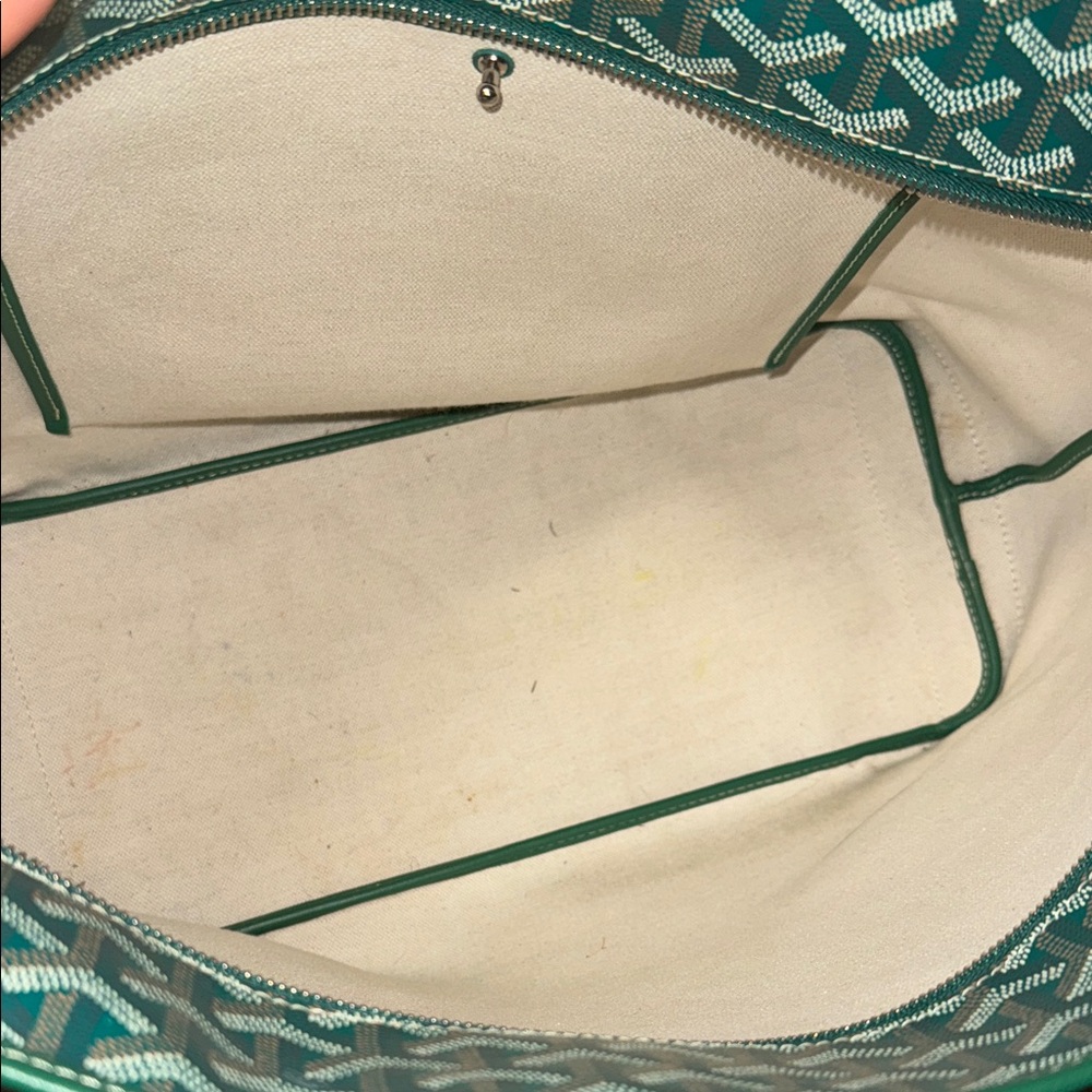 Goyard Green Teal St. Louis Tote - Picture 5 of 6